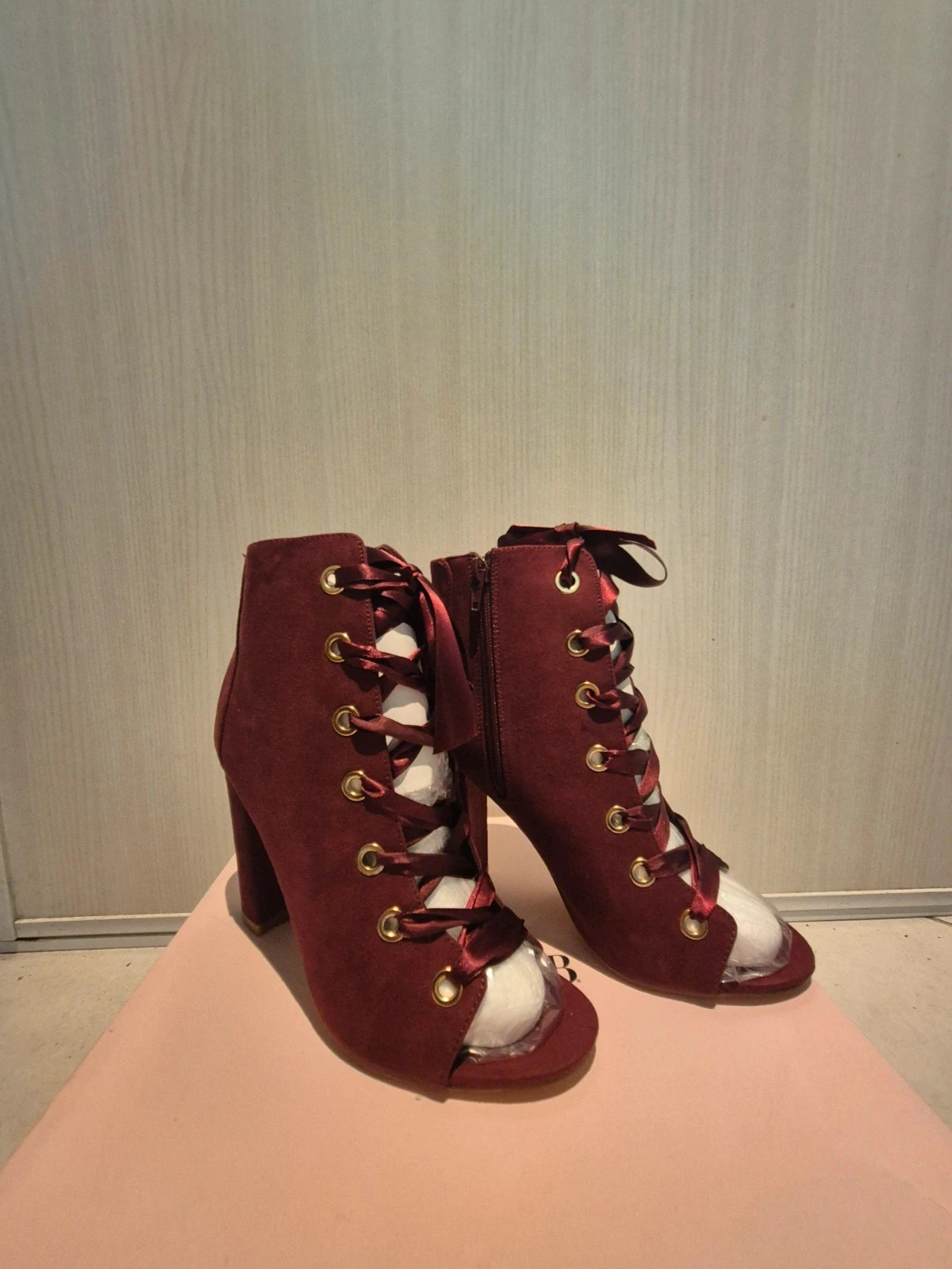 Bottines bordeaux